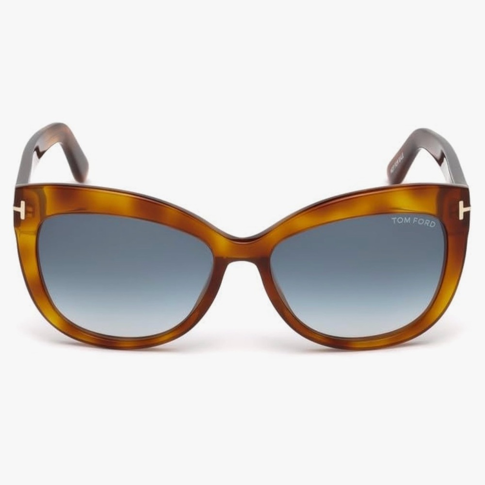Alistair 56MM Cat Eye Sunglasses Brown Havana